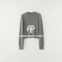 AP洛哥53208ST/-1【云朵吐司】100羊绒圆领多色时尚百搭短针织衫