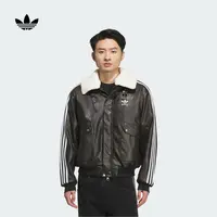 阿迪达斯官方三叶草 宽松运动保暖棉服男款秋冬新款adidas KF3691