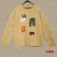 续吉麻衣春-25-42【小狗卫衣】长袖宽松卡通圆领套头卫衣