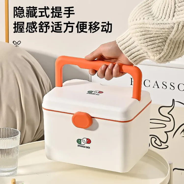 家庭医药箱家用多功能双层药品收纳盒学生宿舍医疗急救药箱