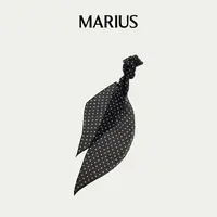 MARIUS复古百搭波点小丝巾