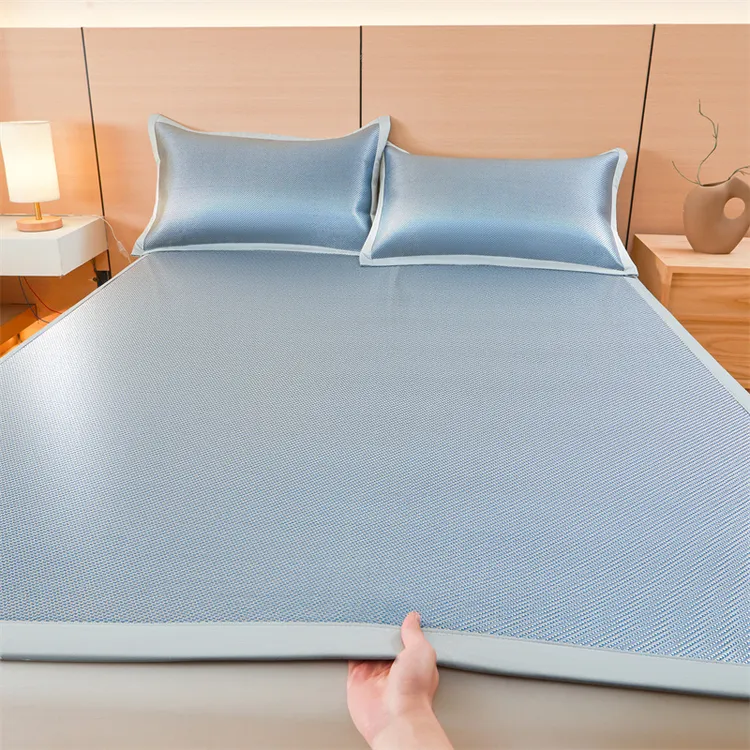 A类高档母婴级古法凉感冰藤凉席床席床笠款三件套凉席藤席可水洗