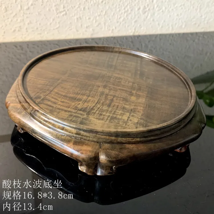 大红酸枝底坐红木摆件