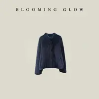 BLOOMING GLOW 深海蓝调 小拉贡 卫衣款 口袋 松紧收口长袖外套