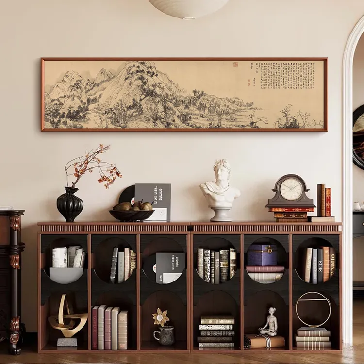 【富春山居图】沙发背景墙挂画客厅装饰画宋式美学茶室新中式书房画