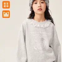 春秋季新款儿童卡通印花上衣中大童圆领洋气秋装17730232014