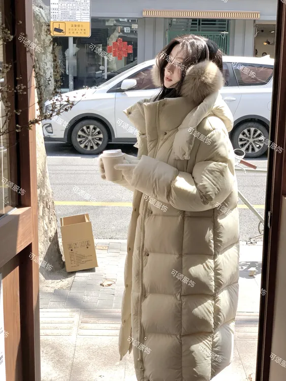 【视频升级款】新款云朵零压感高端过膝大被子加厚连帽羽绒服长款