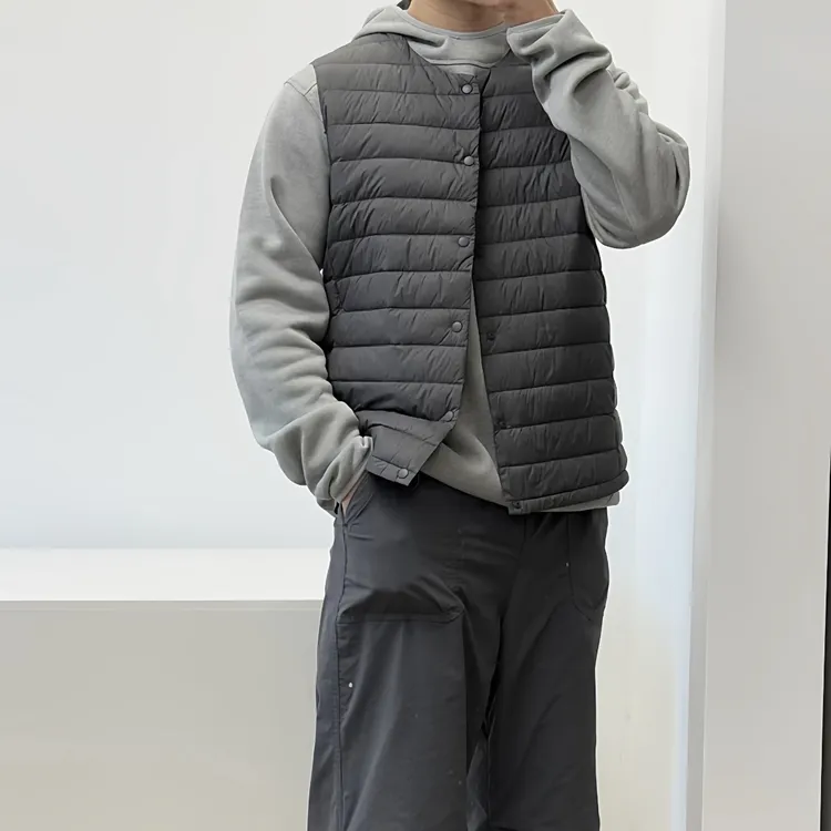 男士轻薄羽绒马甲【90绒子含量】白鸭绒纯背心内穿坎肩修身轻薄外套