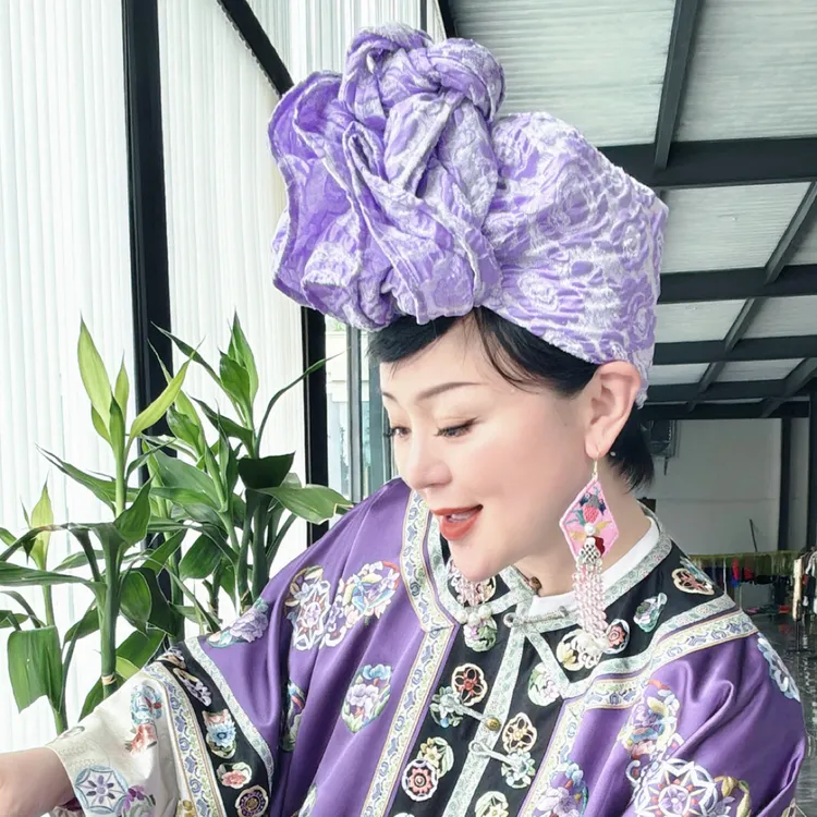 西嫫文化：非遗手绣头饰386-4899