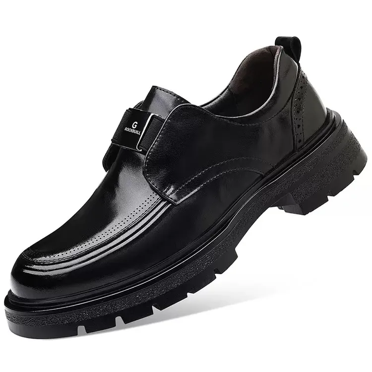 男士真皮透气厚底商务休闲百搭正装皮鞋
