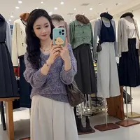 【鞠子JuZi】60882#法式高级感糯叽叽V领套头毛衣（长约55）
