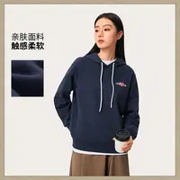 【2025新品】李宁秋季连帽卫衣女流光风宽松套头衫运动上衣AWDVJ46