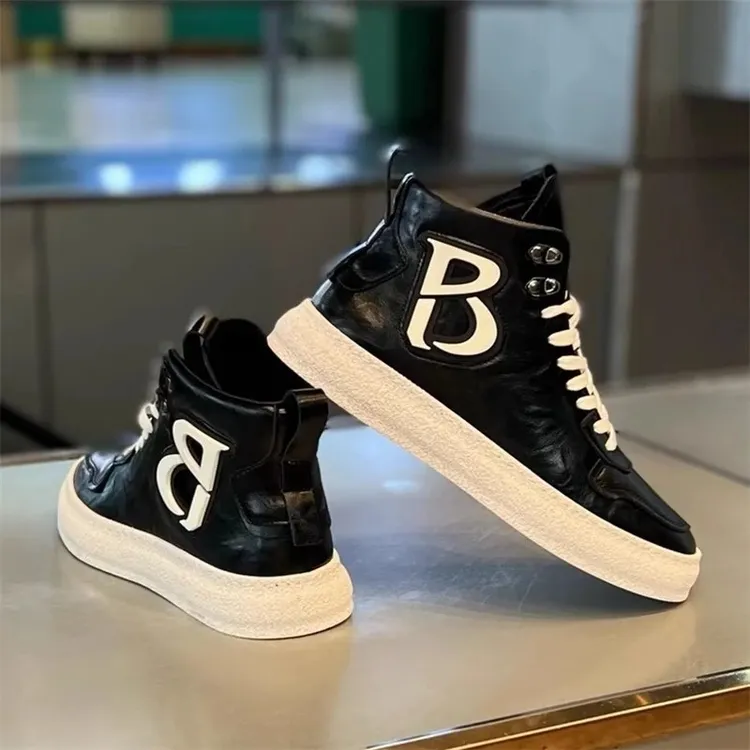 【香港DQVO&Shoes官方正品】系带软底加绒保暖皮面板鞋轻便休闲板鞋