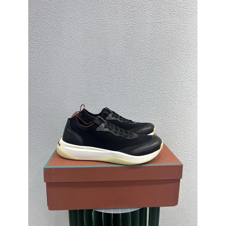 国内现货Loro Piana 诺悠翩雅 男士休闲拼皮舒适运动鞋 FAO3862