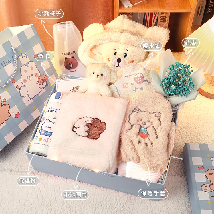 生日礼物女生送女朋友实用高级感小众闺蜜女孩冬天围巾新年圣诞节