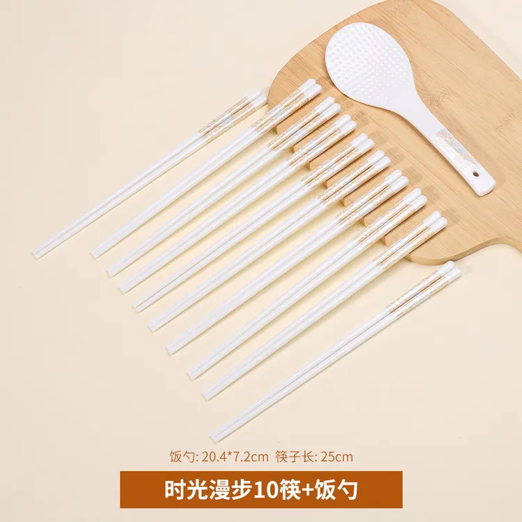 【工厂直发】时光漫步陶瓷筷子防霉防滑易清洗家用卫生耐高温高颜值