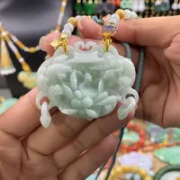 翡翠颈饰未镶嵌代编织