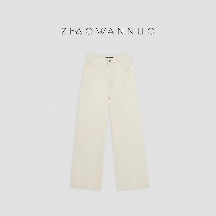 ZHAO WANNUO 丨 25早春宽松显瘦四面环弹休闲直筒牛仔裤NC0227
