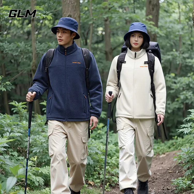 【GLM】【抗静电】GLM秋冬季摇粒绒外套男抓绒衣男女户外运动