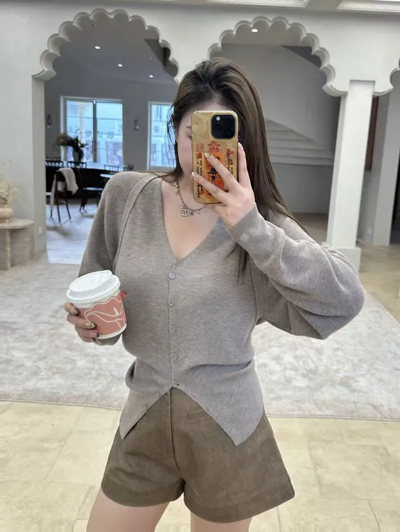 琪琪怪怪大码女装【感觉至上】气质蝙蝠袖百搭收腰针织上衣T17968QQ