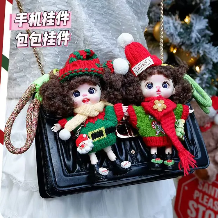 萝莉芬正版潮玩挂件手机挂饰可爱娃娃关节可动可换装女孩圣诞礼物