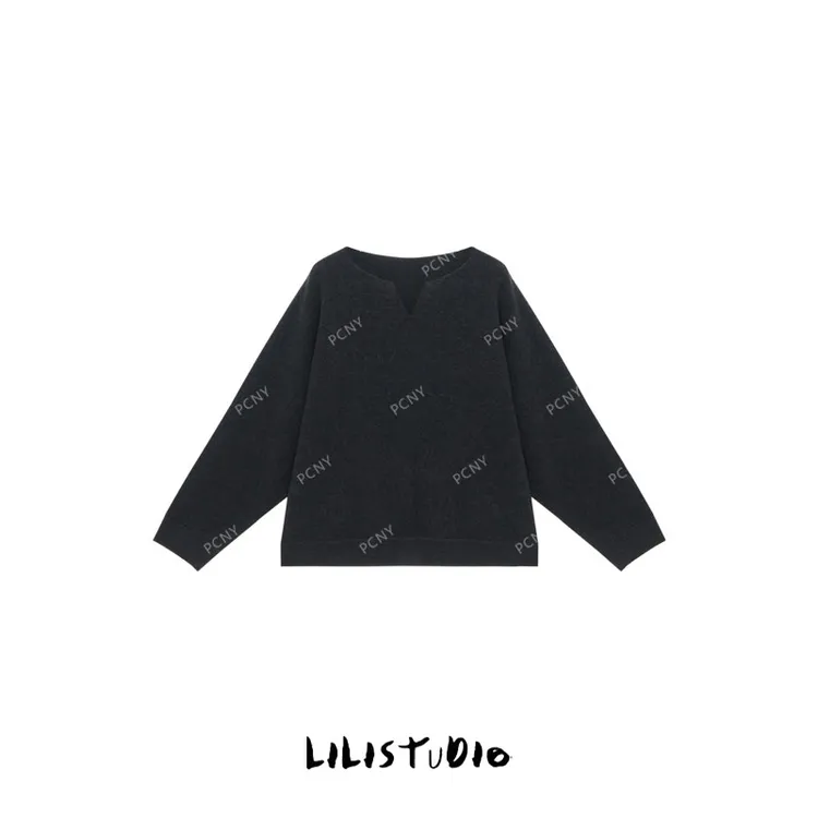 PCNY「砖巷记忆」不理理冬季新款小众女装时尚慵懒感气质百搭针织衫