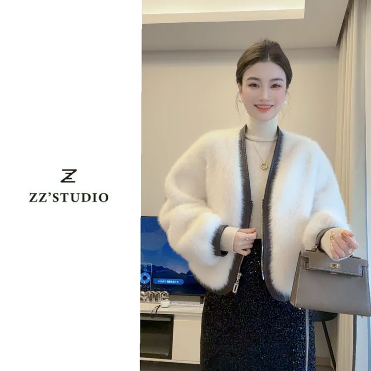 郑郑定制#秋冬新款轻奢气质时尚百搭设计师款洋气宽松短外套064