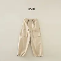 既是/JISHI【宽松纯棉工装裤】百搭男女同款运动多口袋休闲裤kz005