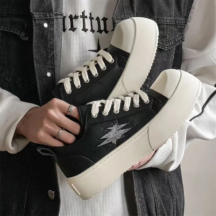 【RO板鞋】闪电大头德比鞋男士休闲百搭板鞋2025夏季新款厚底增高鞋