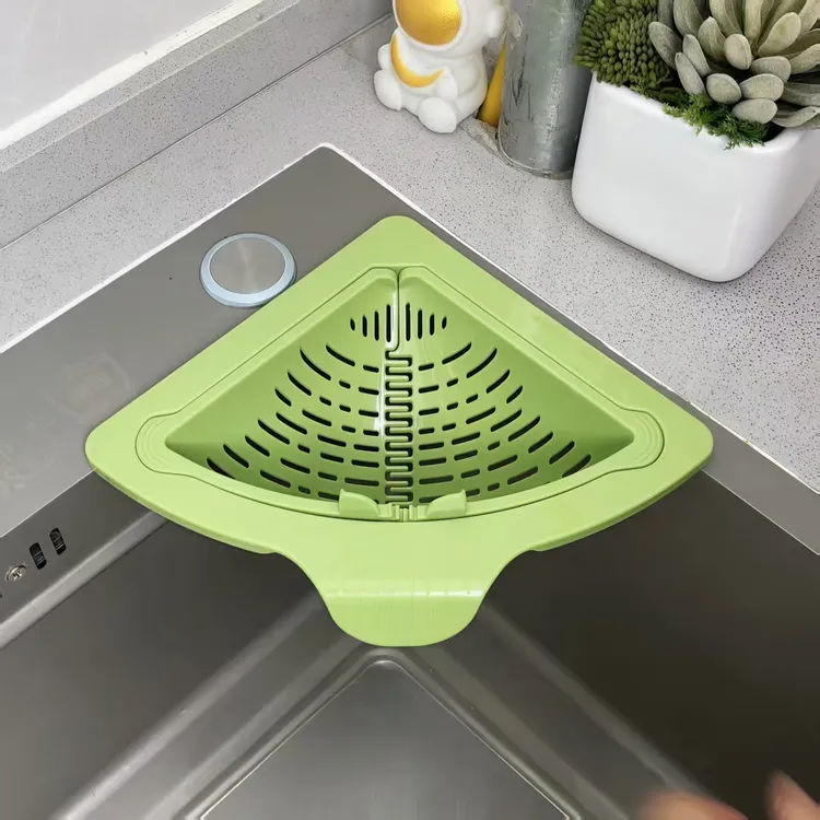 厨房水槽过滤网沥水篮磁吸式食物残渣剩饭菜可挂式新款一按倾倒