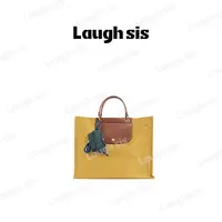 【奈奈专属】AMP 意大利马鞍皮--尼龙托特包LS508B030-laughsis