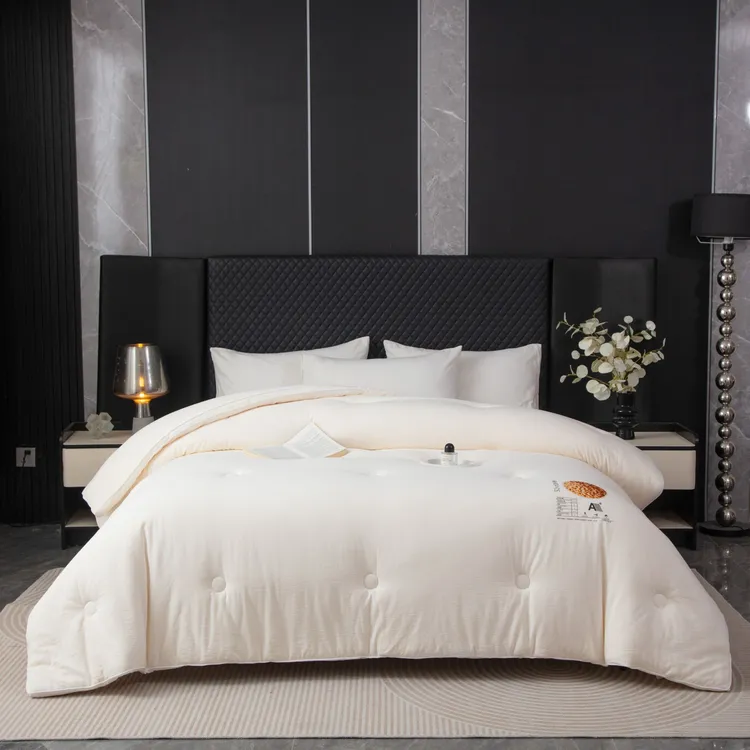 A类100%全棉大豆纤维被子被芯冬被冬天加厚保暖冬季二合一子母被