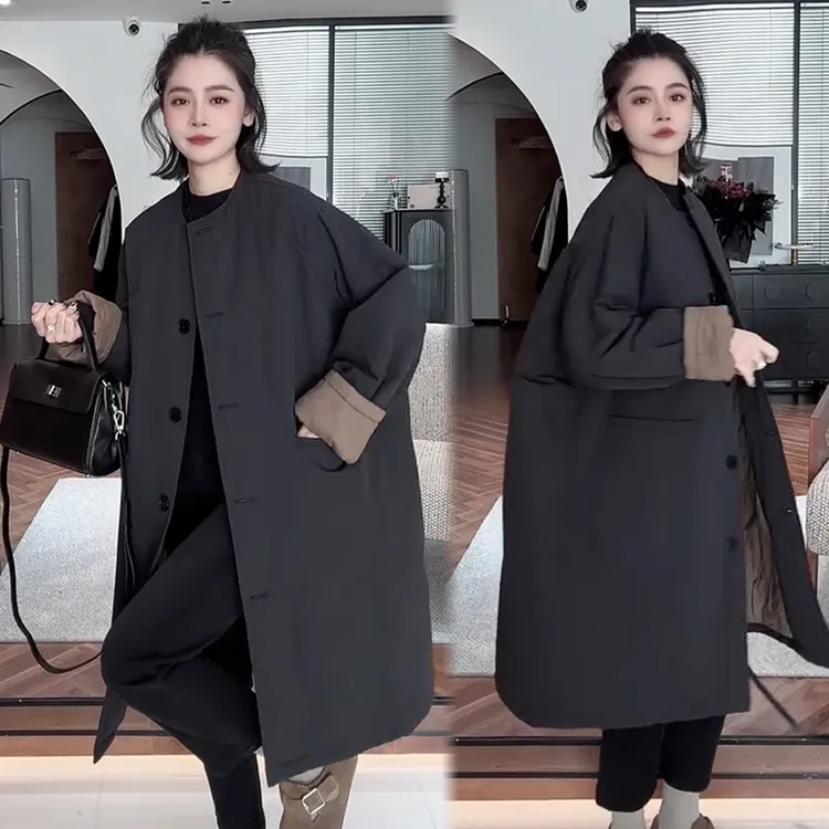 2025秋季新款时尚显瘦气质网红高档洋气女高级百搭宽松大码棉外套