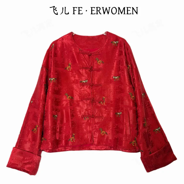 飞儿【玉骑晓马】2026春季新款时尚百搭气质外套