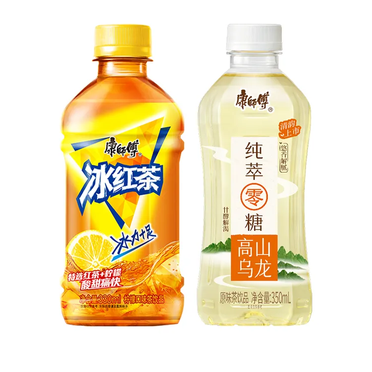 康师傅冰红茶330ml*3+纯萃无糖茉莉花/高山乌龙/云雾绿茶350ml*3