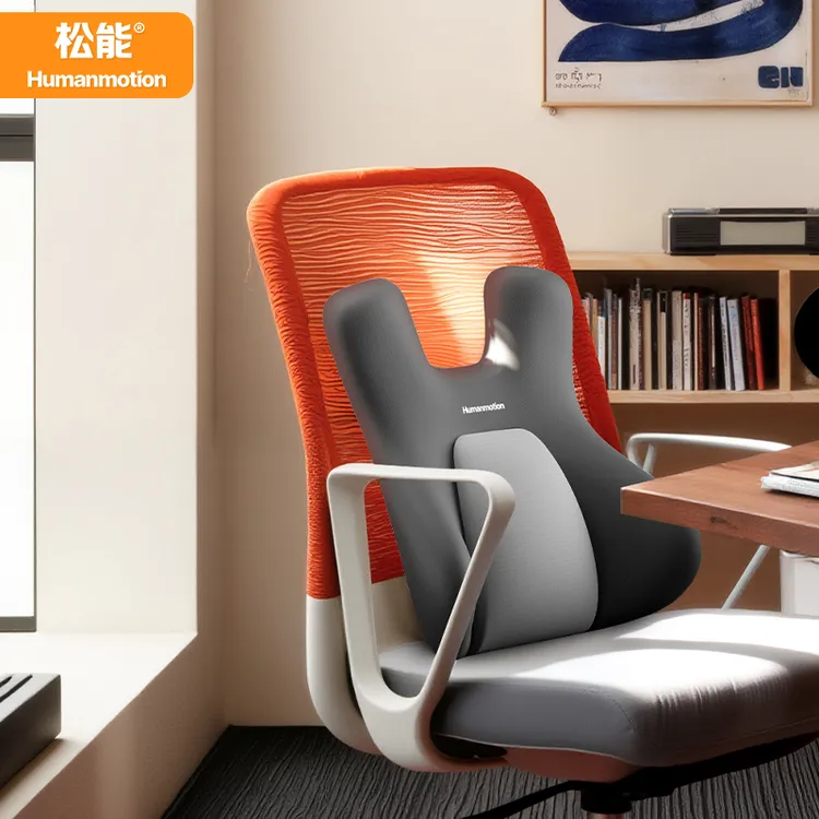 humanmotion/松能腰靠办公室护腰垫久坐靠背护腰车载久驾靠垫腰垫