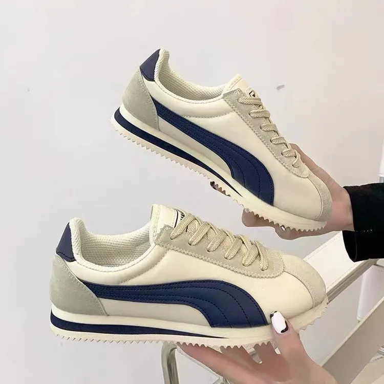 情侣男女轻便休闲鞋秋冬季男士翻毛真皮板鞋百搭男鞋阿甘鞋厚底