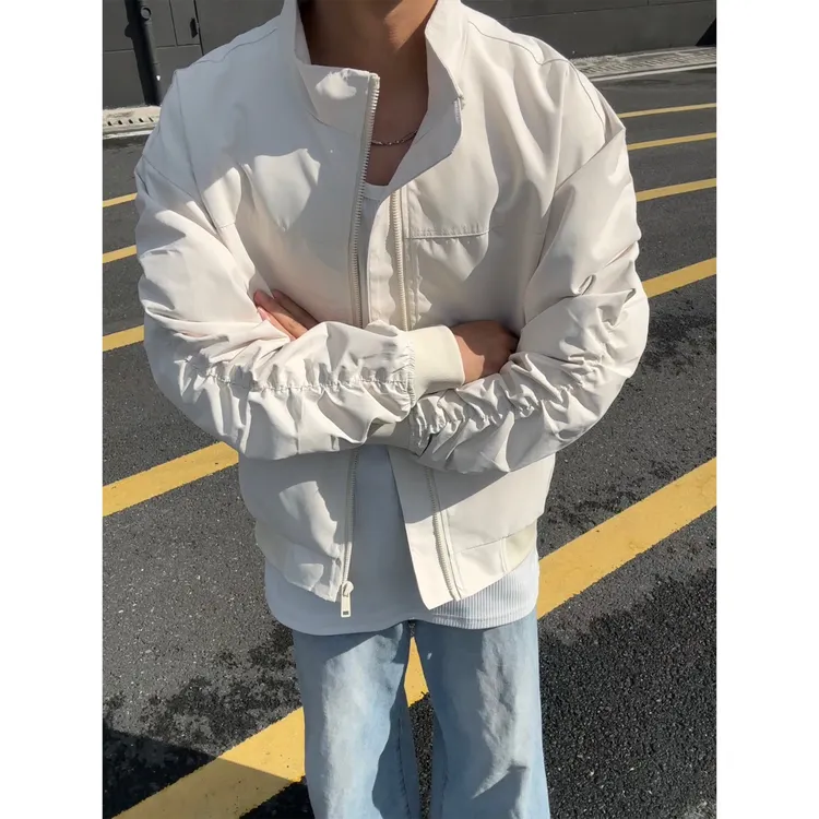 cleanfit短款工装夹克男秋季立领痞帅外套美式潮牌三防休闲棒球服