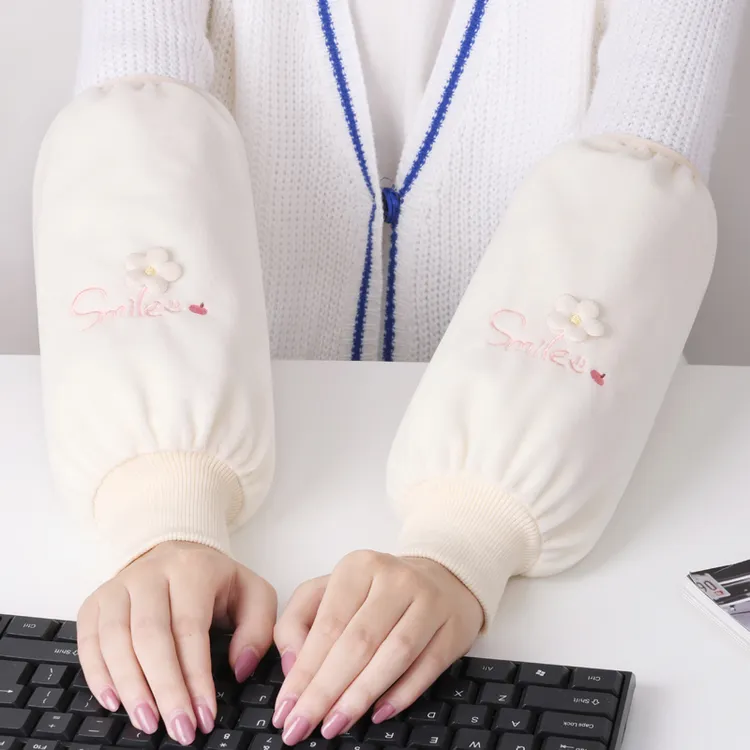 防污工作袖套女款长款家务护袖秋冬季韩版学生新款套袖袖头办公室