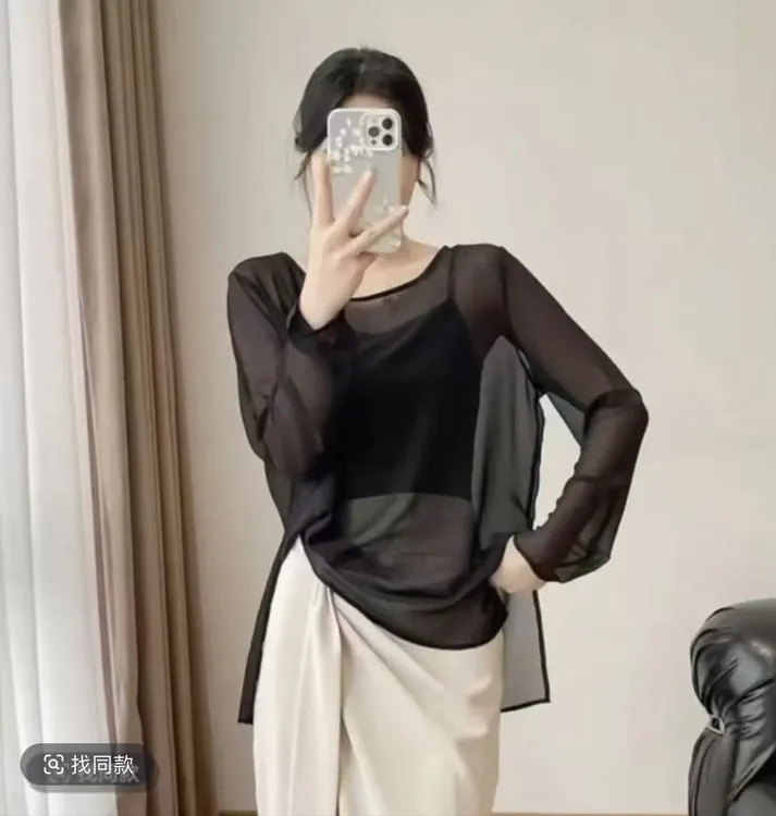 夏季空调衫防晒罩衫遮肉显瘦时尚宽松百搭