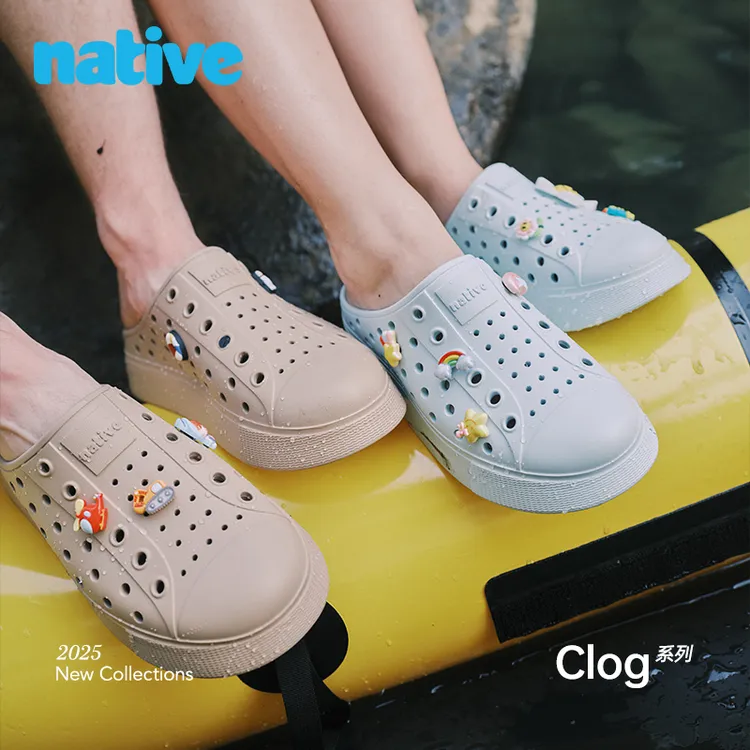 达人专属native【clog】时尚成人洞洞鞋户外沙滩情侣凉鞋百搭