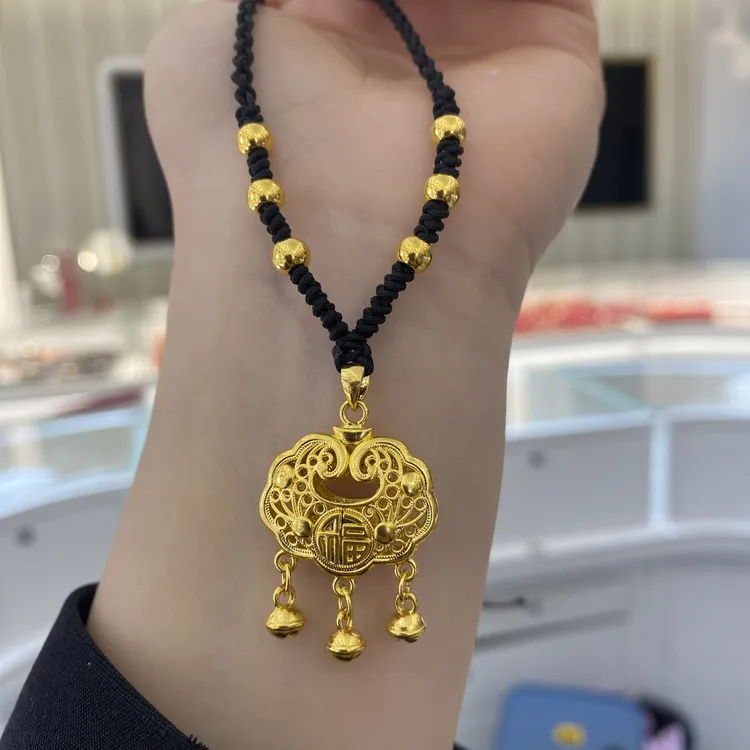 Chow Tai Seng/周大生【中秋佳节】免费编绳足金宝宝福字平安锁