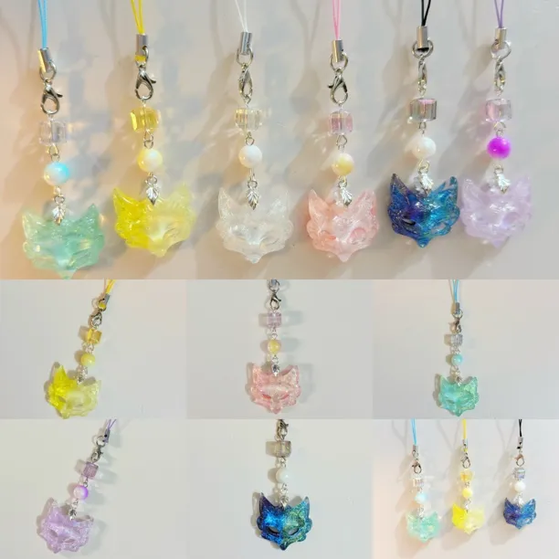 「狐仙面具」新中式狐狸国风美学手机链挂绳男女精致书包包饰品