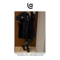 La La Begin"南澳牧场"拉达美利奴重工织造拼羊皮外套