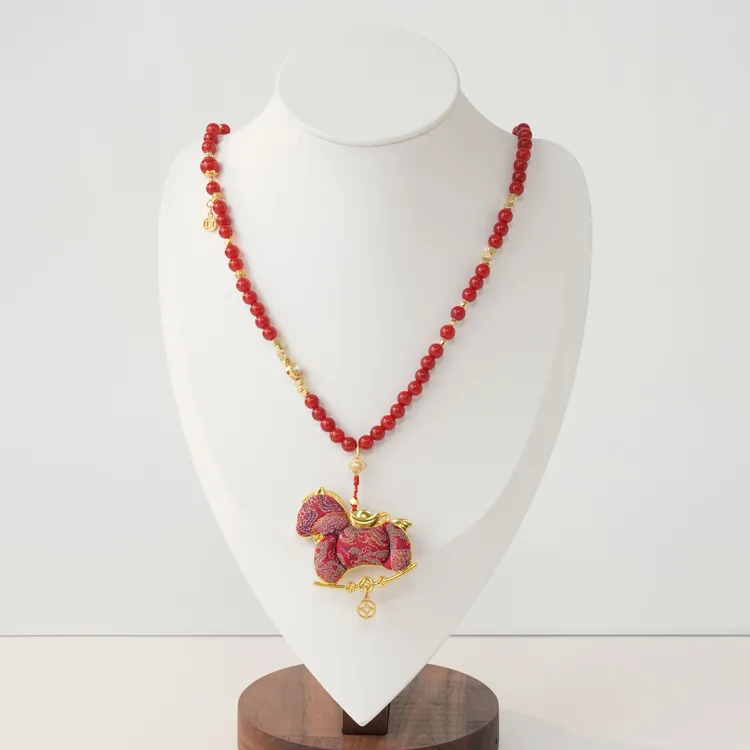 非金属树脂项链 西子/马上有钱马年本命项链/SSKX0014