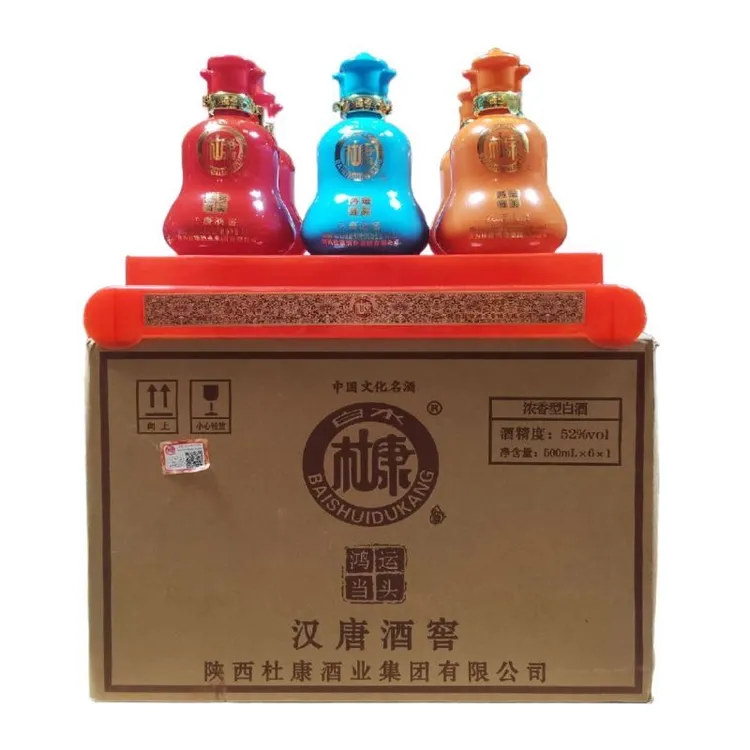 白水杜康52度浓香型优级白酒汉唐酒窖整箱52度500ml*6
