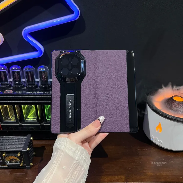 适用于华为matex7手机壳折叠屏真皮x7支架保护套翻盖皮套新款高端