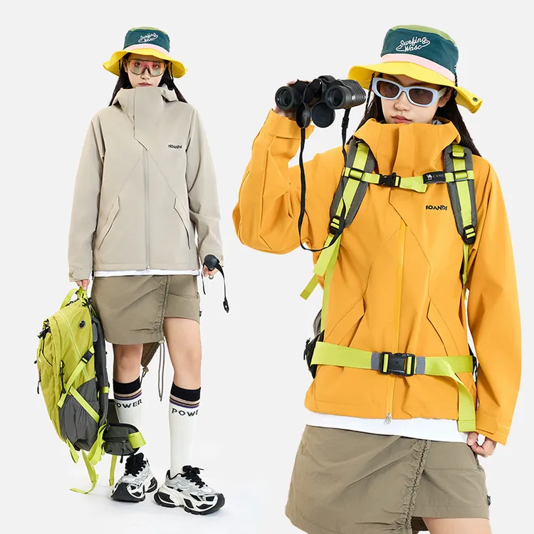 轻薄软壳衣冲锋衣男女款城市户外轻量化磁吸设计骑行服26988F