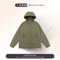 绿/2025秋冬轻奢简约流行工装连帽保暖男女款棉服19903
