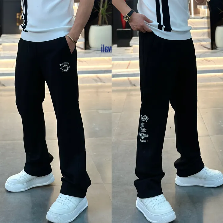 【发现者IV】2025新款欧货男士高品质刺绣直筒宽松休闲裤~6157